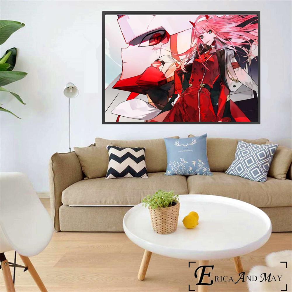 Darling In The Franxx Sexy Anime Figures Canvas Prints Modern Painting Posters Wall Art Pictures For Living Room Decoration