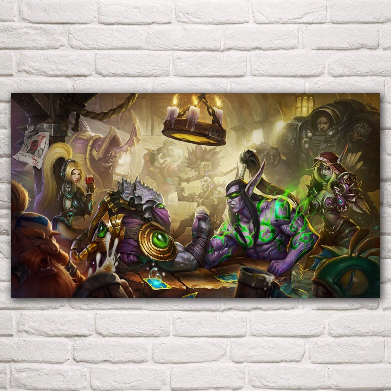 Sylvanas Windrunner Heroes Of The Storm Game Posters and Prints Wall Art Silk Painting Modern Home Decoration Living Room