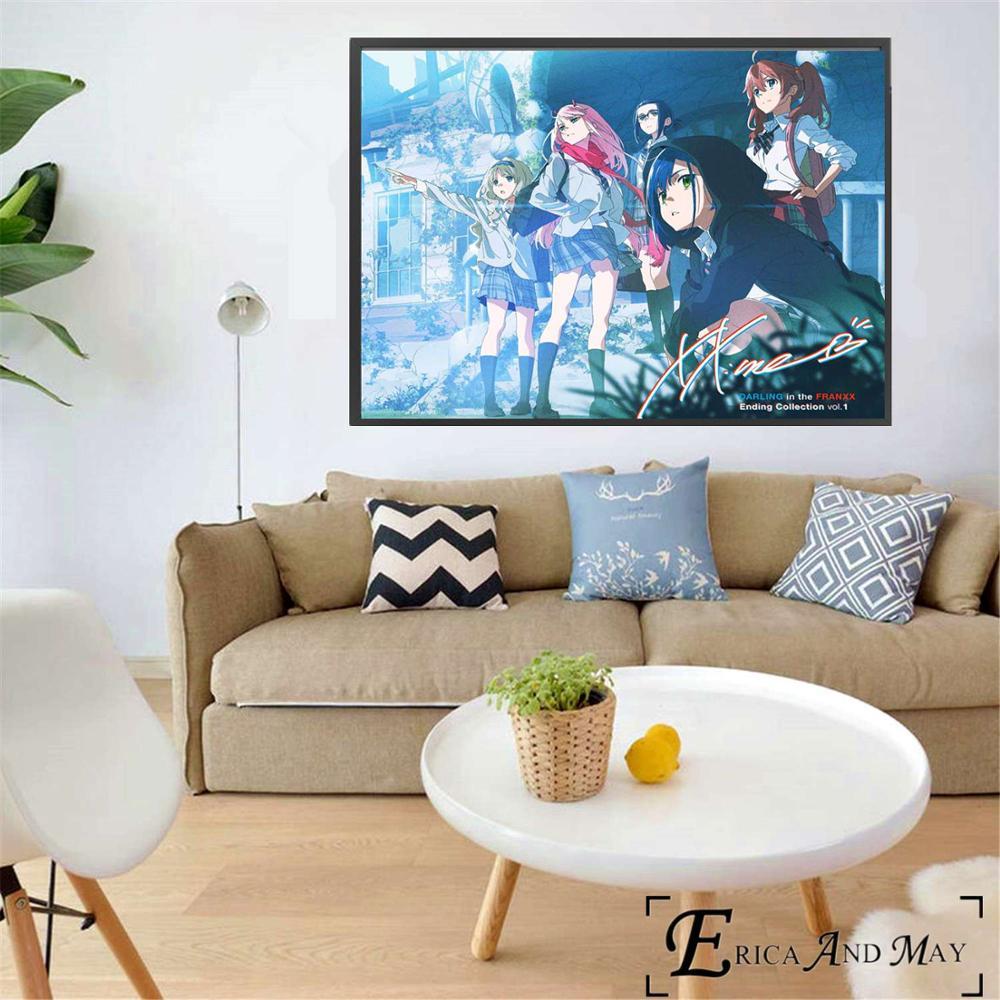 Darling In The Franxx Sexy Anime Figures Canvas Prints Modern Painting Posters Wall Art Pictures For Living Room Decoration