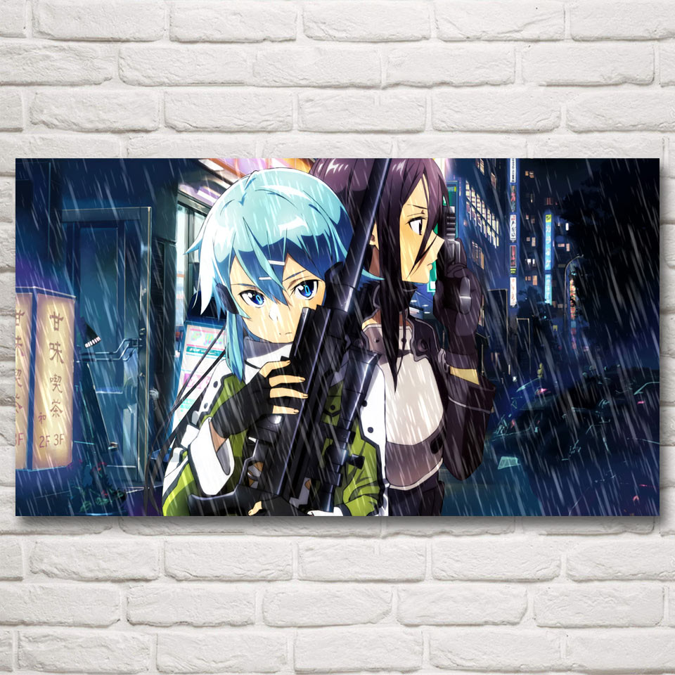 Kirigaya Kazuto Sword Art Online Anime Ideo Game Home Decor Painting Silk Posters and Prints Wall Picture Decoration Living Room