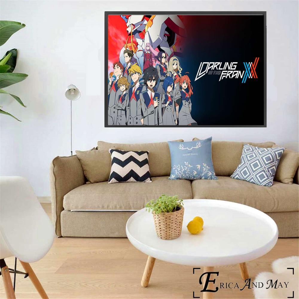 Darling In The Franxx Sexy Anime Figures Canvas Prints Modern Painting Posters Wall Art Pictures For Living Room Decoration