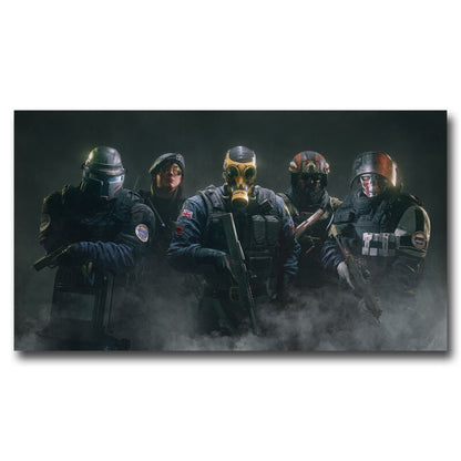 Rainbow Six Siege CTU PC Weapon Games Posters and Prints Wall Art Decoration Living Room Silk Painting Modern Home Pictures