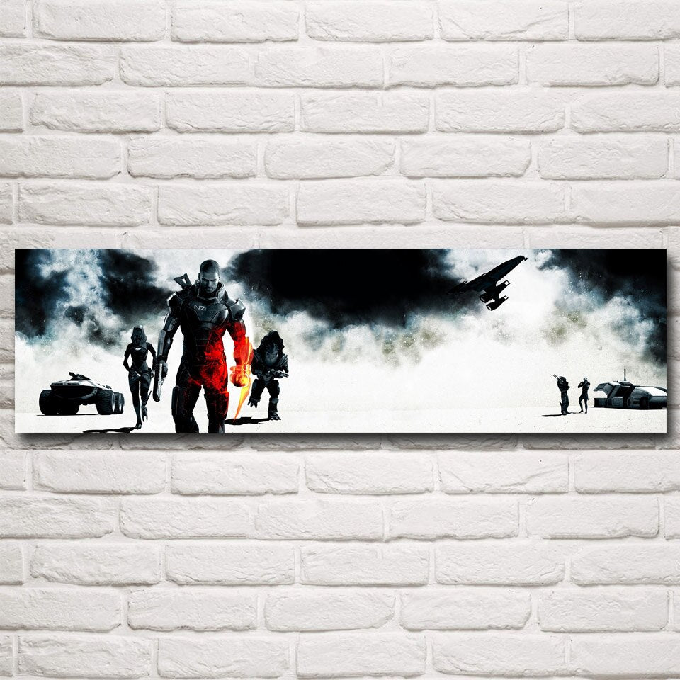 Mass Effect Hot Shooting Action Game Posters and Prints Decoration Pictures Art Silk Painting Bedroom Living Room Wall Decor