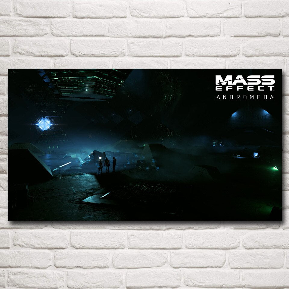 Mass Effect 2 3 4 Shooting Action Game Posters and Prints Bedroom Living Room Art Silk Painting Picture Modern Home Decoration