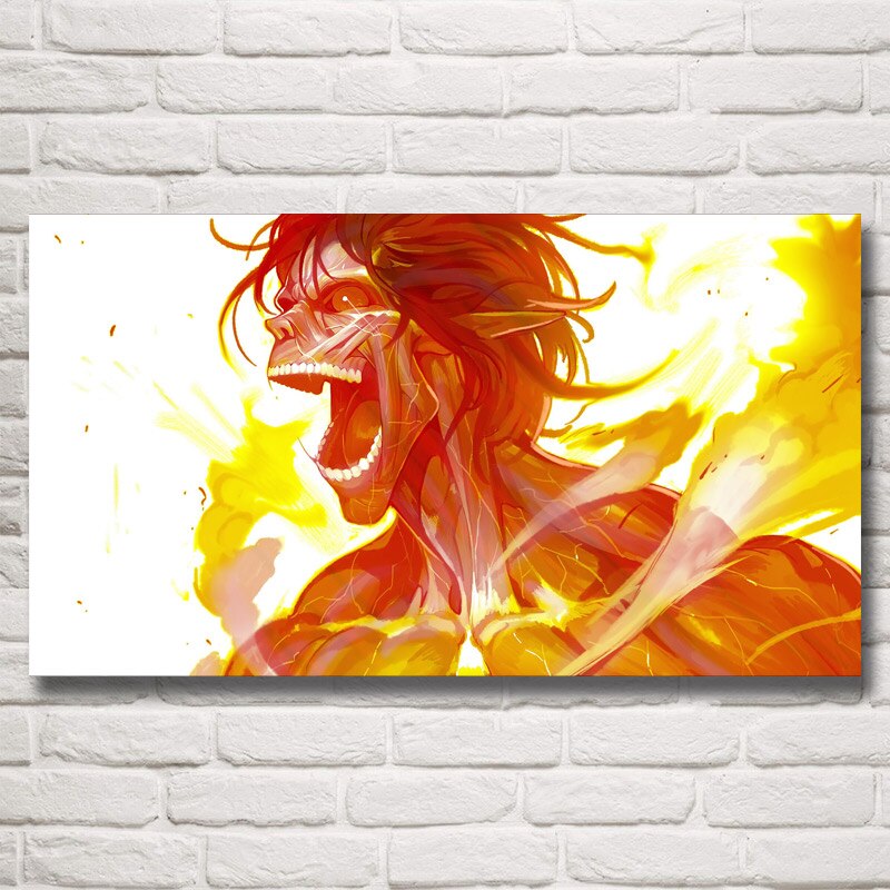 Shingeki No Kyojin Ackerman Anime Girls Poster Wall Art Silk Print Decoration Painting Bedroom Home Pictures Decor Living Room