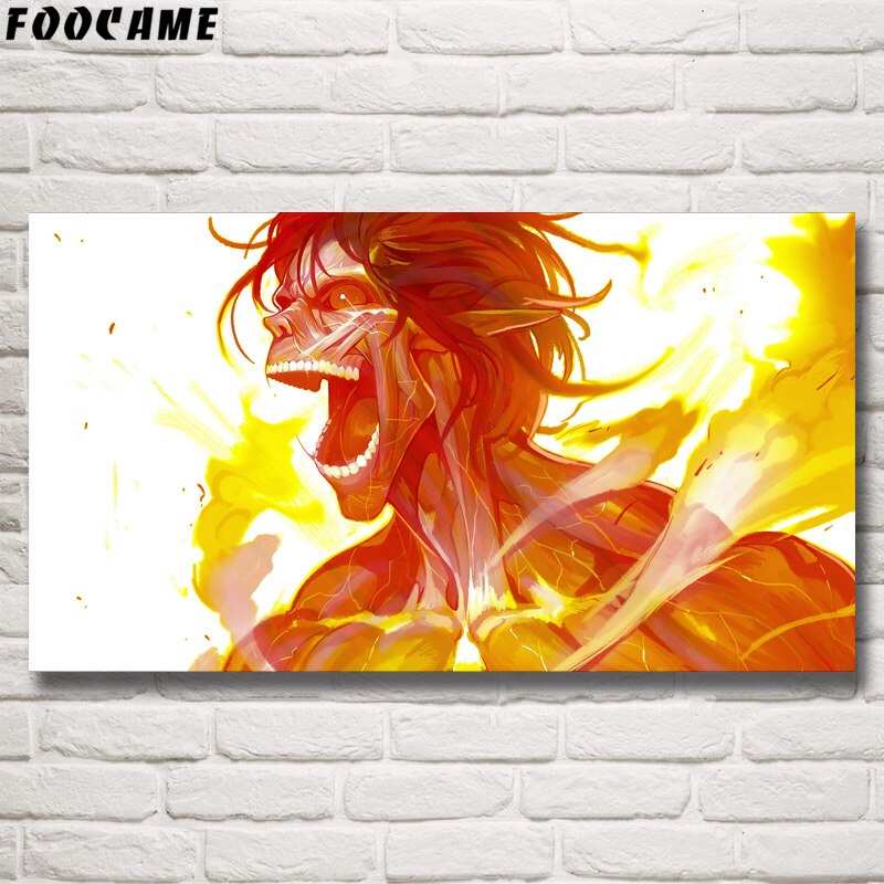 Shingeki No Kyojin Ackerman Anime Girls Poster Wall Art Silk Print Decoration Painting Bedroom Home Pictures Decor Living Room