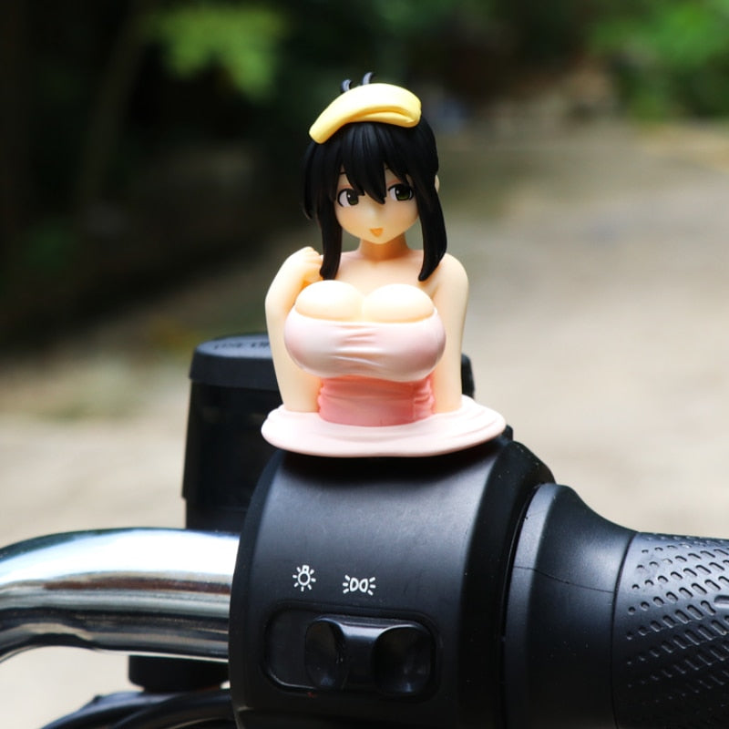 Cute Kanako Chest Shaking Ornaments Kanako Collection Model Doll Kawaii Anime Statue For Car Sexy Doll Figurine Car Decoration