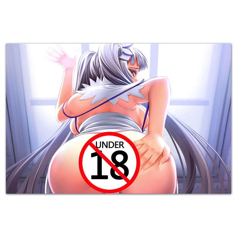 Sexy Girls Anime Poster Unframed Adult Wall Art Canvas Painting Wall Pictures Print For Living Room Home Decor