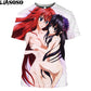 LIASOSO High School DXD Anime Men Women T Shirt 3D Prnt Sexy Girl Rias Kawaii Clothes Hentai Alternative Harajuku T-shirt