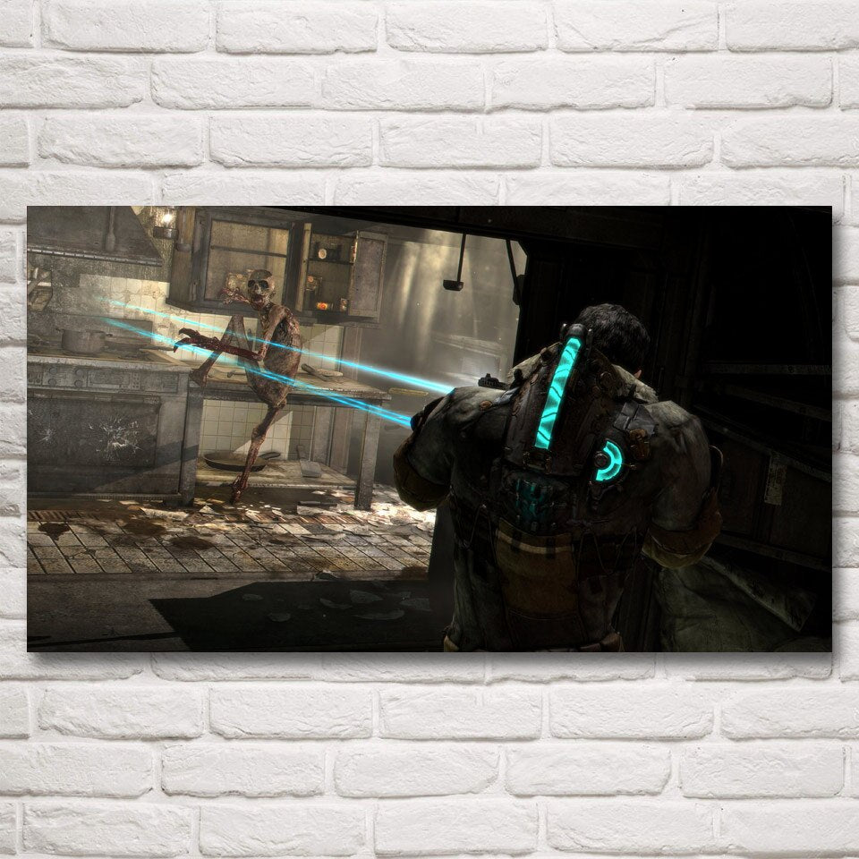 Dead Space 2 3 Hot Art Decor Living Room Video Game Posters and Prints Modern Silk Painting Wall Home Pictures Decoration