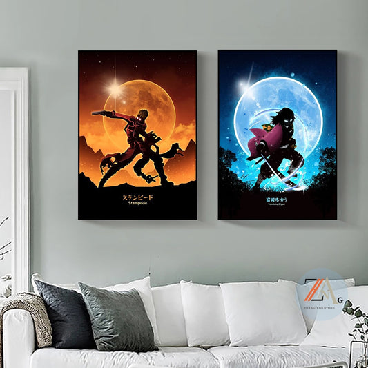 Demon Slayer Japanese Anime Poster Character Photo Picture Canvas Painting Printing Wall Art Mural For Modern Home Room Decor