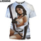 LIASOSO Mass Effect N7 Splatter T-Shirt Men Garrus Commander Casual Short Sleeve Harajuku Shirt Tops Game Streetwear Women Tees