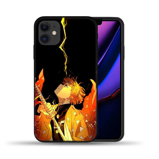 Demon Slayer Japan Anime Phone Case For iPhone 11 12 Pro Max X XS XR 6 6S 7 8 Plus 5S SE 2020 12Pro 12Mini Black Silicone Cover
