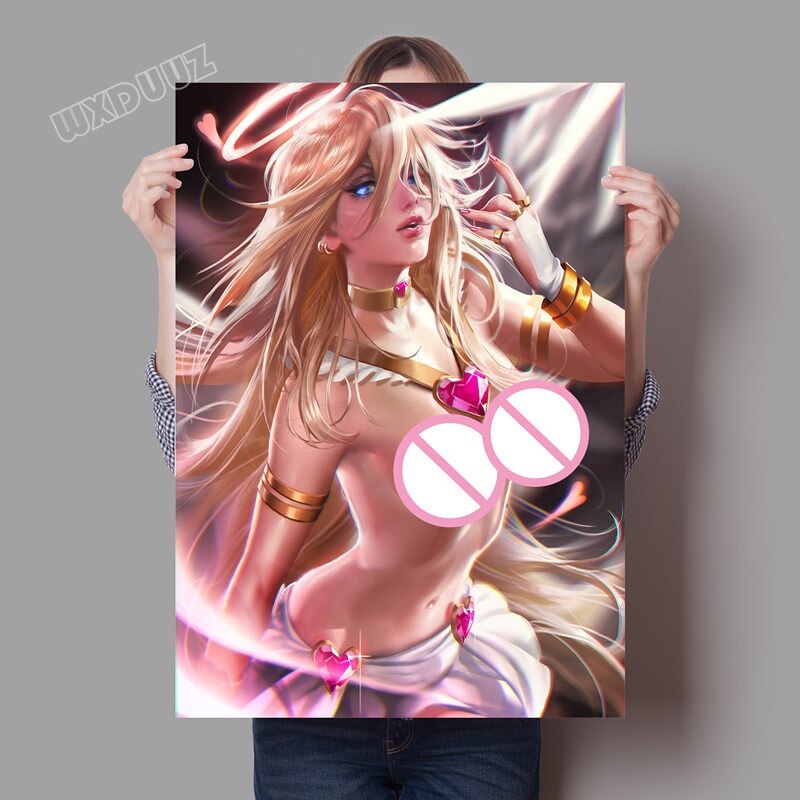 Girl anime sexy cute art painting poster game room decoration home decoration living canvas painting Y47