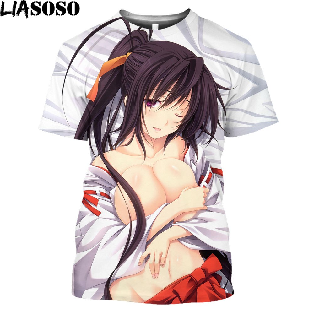 LIASOSO High School DXD Anime Men Women T Shirt 3D Prnt Sexy Girl Rias Kawaii Clothes Hentai Alternative Harajuku T-shirt