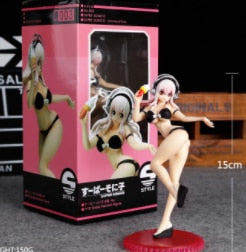 21cm SUPER SONICO Sexy Anime Figure Sonico Bikini Style Hentai Action Figure Adult Collection Model Doll Toys