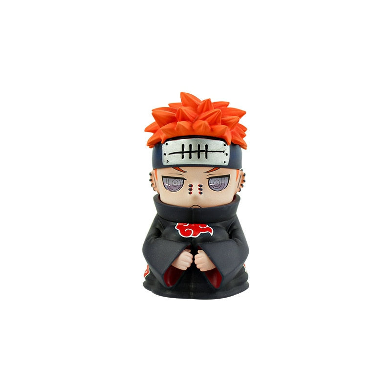 Naruto Uzumaki Kakashi Uchiha Sasuke Itachi Anime Figure Toy Q Cute Figural Nendoroid Car Decoration PVC Model Gift Toys For Kid