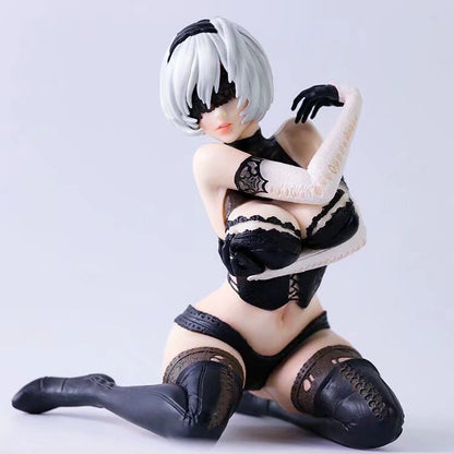 20cm NieR Automata Anime Figure Sexy Girls 2b YoRHa No.2 Type B Action Figure YoRHa No.2 Type B Figurine Adult Model Doll Toys