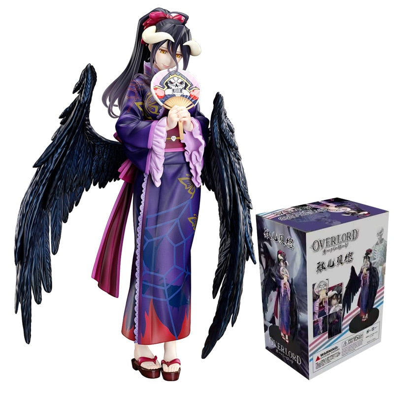 32cm Overlord Albedo Sexy Anime Figure Albedo Swimsuit Action Figure F:NEX OVERLORD Albedo Yukata so-bin Figure Adult Model Toys