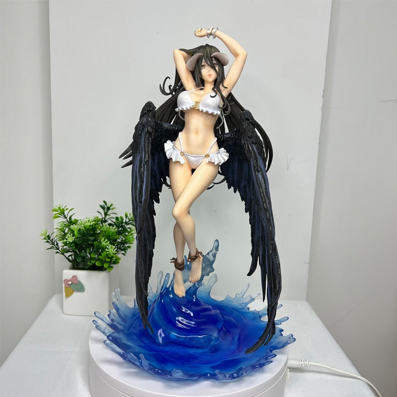 32cm Overlord Anime Figure Albedo -Swimsuit Action Figure Overlord III Albedo so-bin Ver Sexy Figure Collection Model Doll Toys