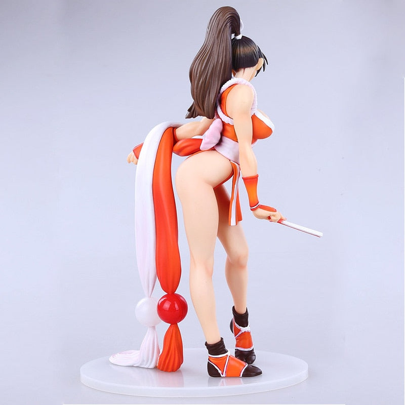 28cm The King of Fighters Anime Figure Millenium Fighting Mai Shiranui Action Figure Sexy Girl Figure Collection Model Doll Toys