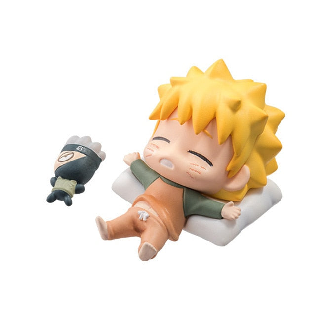 Naruto Uzumaki Kakashi Uchiha Sasuke Itachi Anime Figure Toy Q Cute Figural Nendoroid Car Decoration PVC Model Gift Toys For Kid