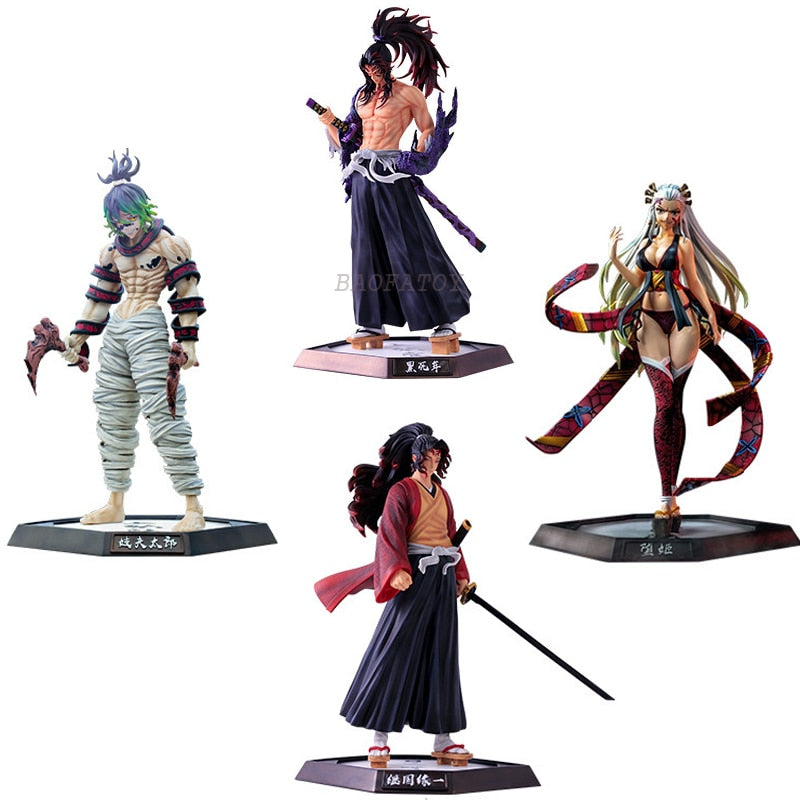 30cm Demon Slayer Juuni Kitsuki Anime Figure Gyuutarou/Daki Action Figure Kimetsu no Yaiba Kokushibou Figurine Model Doll Toys