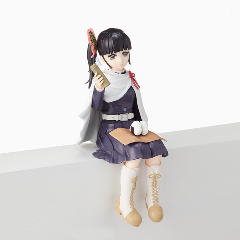 14cm Demon Slayer Anime Figure Kamado Nezuko Kochou Shinobu Action Figure Kimetsu no Yaiba Tsuyuri Kanawo Figurine Model Doll