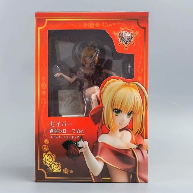 33cm Fate/Stay Night Sexy Anime Figure The King Black Saber Huke Ver. Sexy Figure The King Black Dress Saber Action Figure Toys