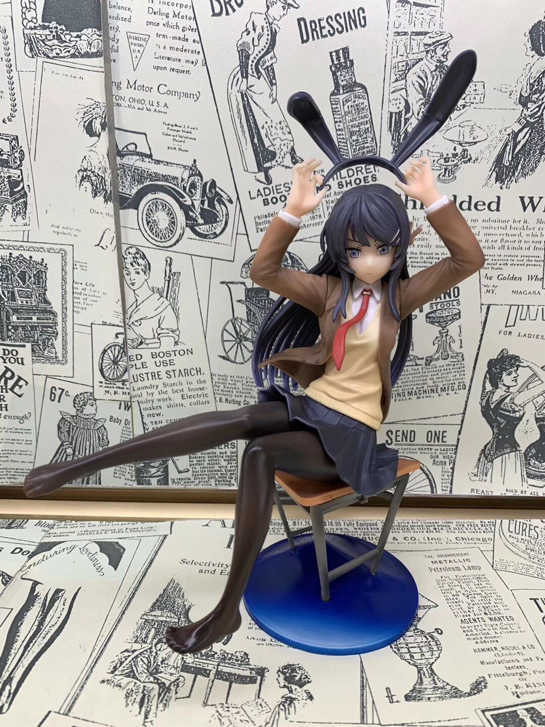 25cm Mai Sakurajima Bunny Girl Senpai Sexy Anime Figure Rascal Does Not Dream of Bunny Girl Senpai Action Figure Model Doll Toys