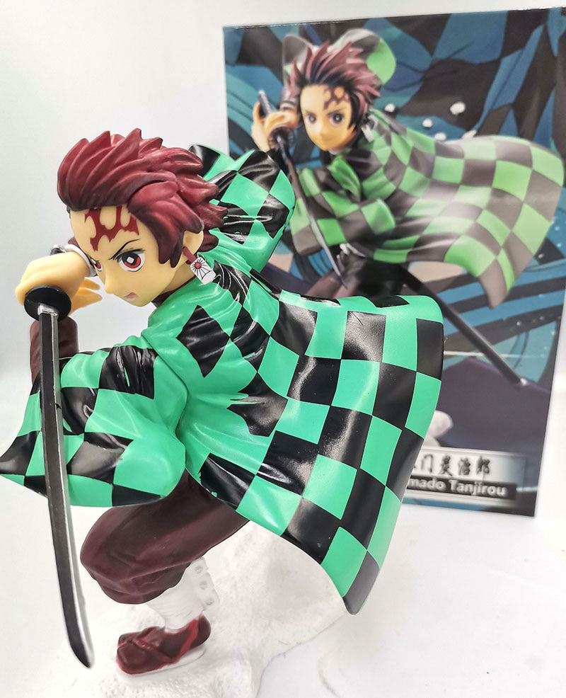 Kimetsu no Yaiba Anime Figure Hashibira Inosuke Action Figure ARTFX J Demon Slayer Kamado Tanjirou Figurine Model Doll Gift