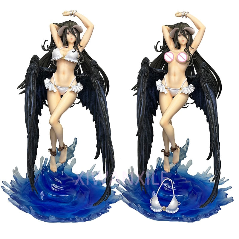 32cm Overlord Albedo Sexy Anime Figure Albedo Swimsuit Action Figure F:NEX OVERLORD Albedo Yukata so-bin Figure Adult Model Toys