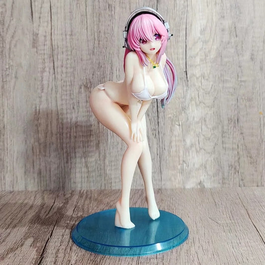 21cm SUPER SONICO Sexy Anime Figure Sonico Bikini Style Hentai Action Figure Adult Collection Model Doll Toys