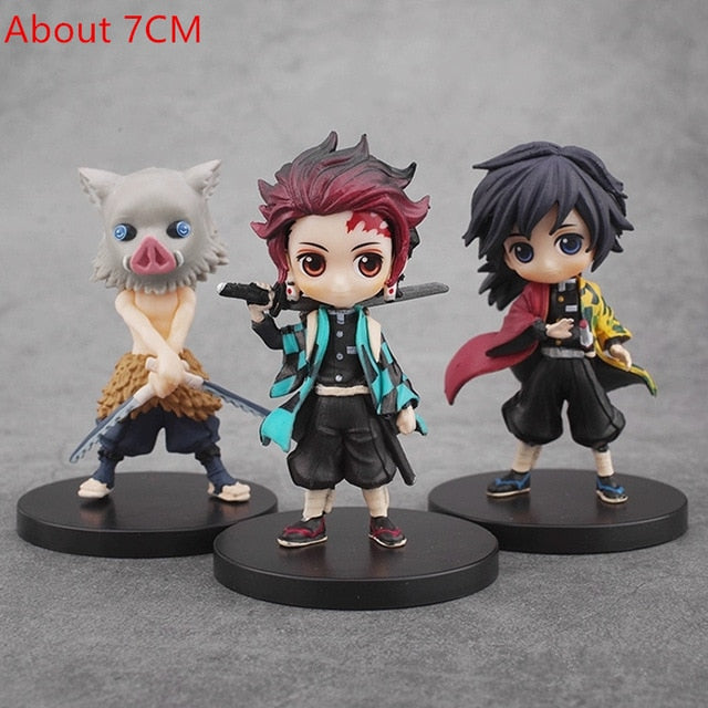 Kimetsu no Yaiba Anime Figure Hashibira Inosuke Action Figure ARTFX J Demon Slayer Kamado Tanjirou Figurine Model Doll Gift