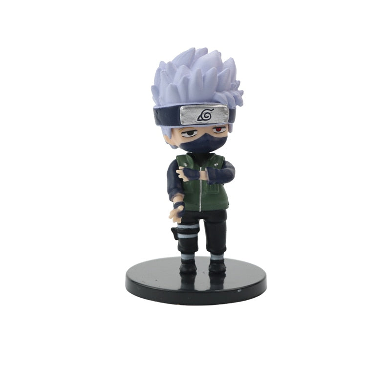 Naruto Uzumaki Kakashi Uchiha Sasuke Itachi Anime Figure Toy Q Cute Figural Nendoroid Car Decoration PVC Model Gift Toys For Kid