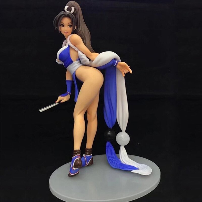 28cm The King of Fighters Anime Figure Millenium Fighting Mai Shiranui Action Figure Sexy Girl Figure Collection Model Doll Toys