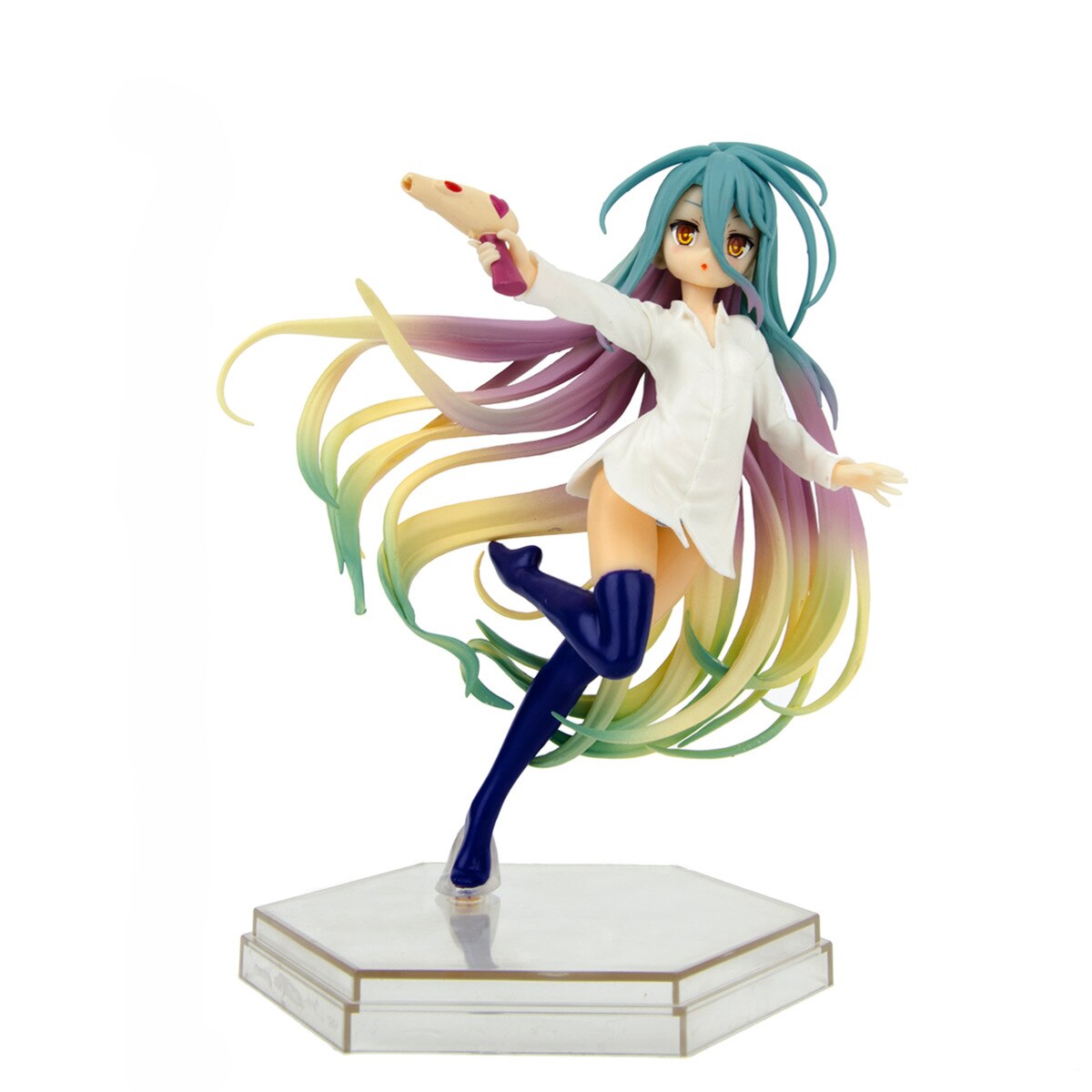 B-STYLE No Game No Life Shiro Cat Bunny Ver. Sexy Anime Figure FREEing No Game No Life Shiro Action Figure Collectible Model Toy