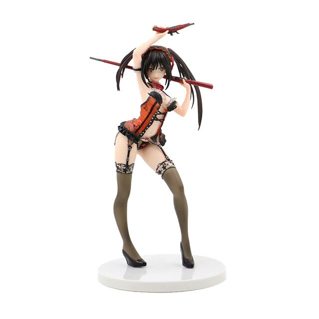 28cm Date A Live II Sexy Anime Figure Kurumi Tokisaki Action Figure Nightmare Kurumi Tokisaki Figurine Collection Model Doll Toy