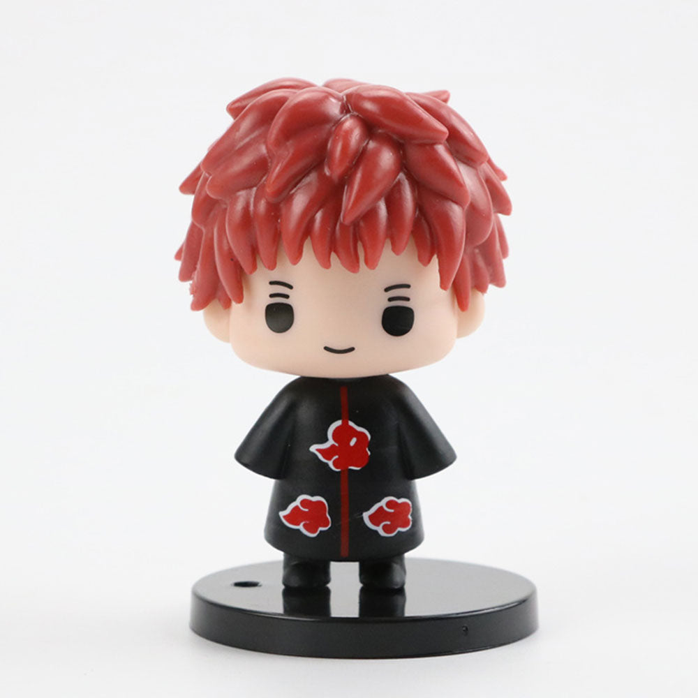 Kawaii Anime Naruto Figure Uzumaki Naruto Kakashi Q Figurals Uchiha Sasuke Itachi Cute Toys Car Desk Decoration Model Doll Gifts