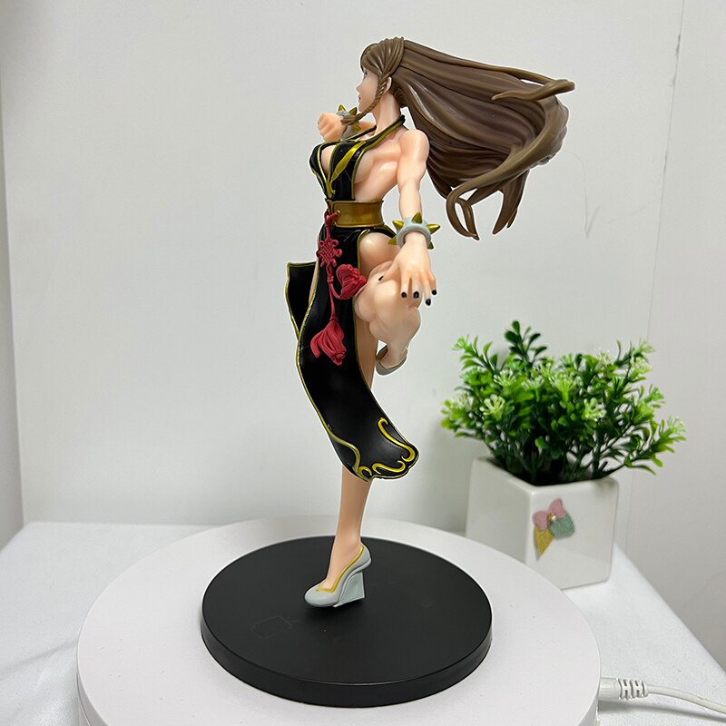 23cm Street Fighter V Bishoujo Anime Figure Chun Li Battle Costume Action Figure Sexy Girl Figure Collection Model Doll Toys