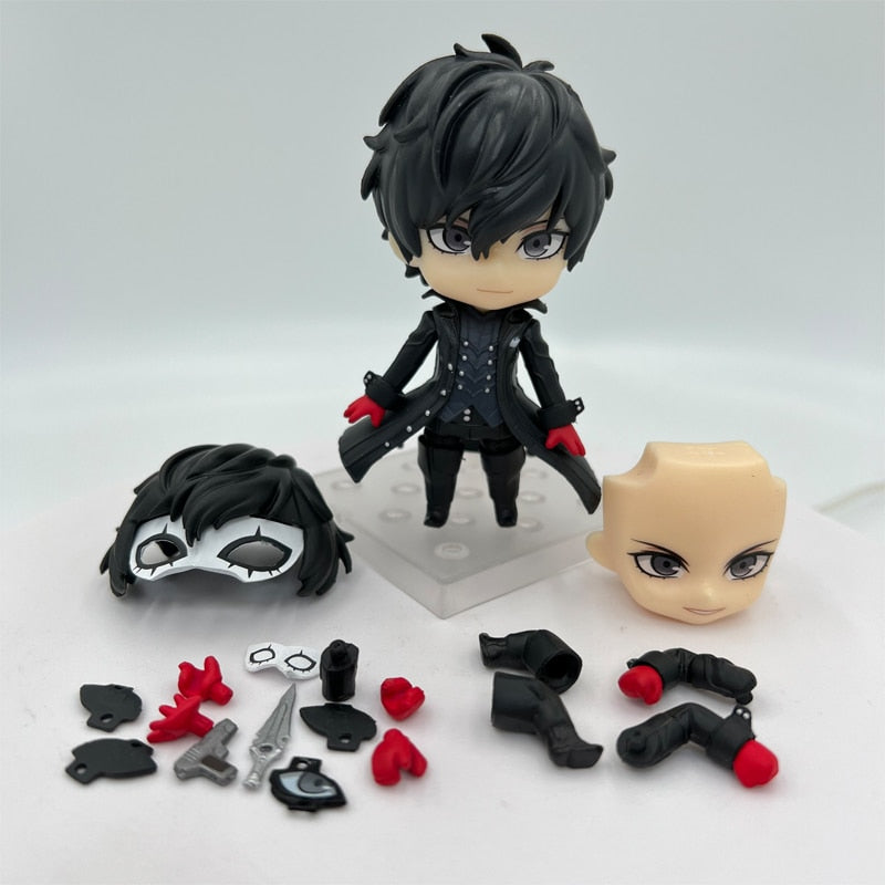 10cm Megami Tensei Persona 5 Joker Amamiya Ren Anime Figure Q version 989# Ren Amamiya Action Figure Collection Model Doll Toys