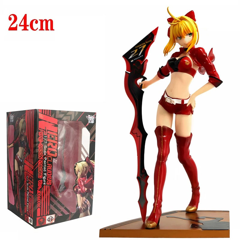 33cm Fate/Stay Night Sexy Anime Figure The King Black Saber Huke Ver. Sexy Figure The King Black Dress Saber Action Figure Toys