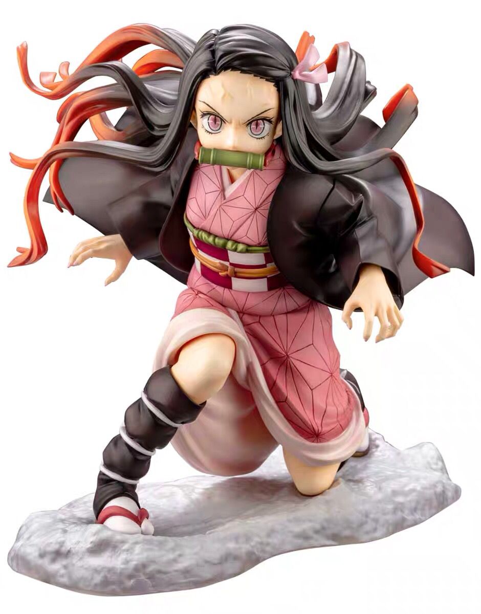 Demon Slayer Kamado Anime Figure Kamado Nezuko PVC Action Figure Toy Kimetsu no Yaiba Statue Adult Collectible Model Doll Gift