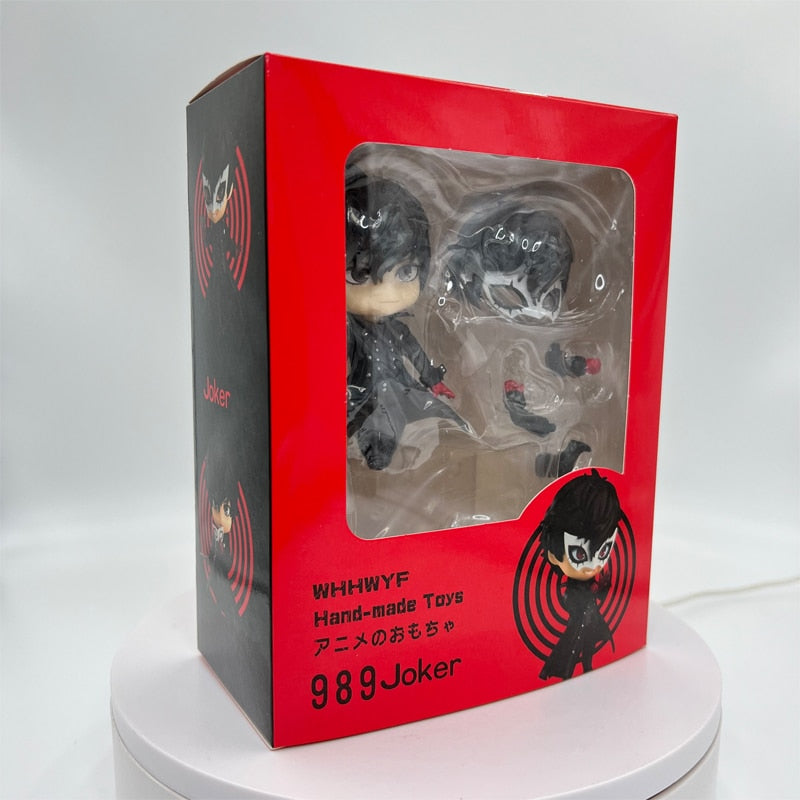 10cm Megami Tensei Persona 5 Joker Amamiya Ren Anime Figure Q version 989# Ren Amamiya Action Figure Collection Model Doll Toys