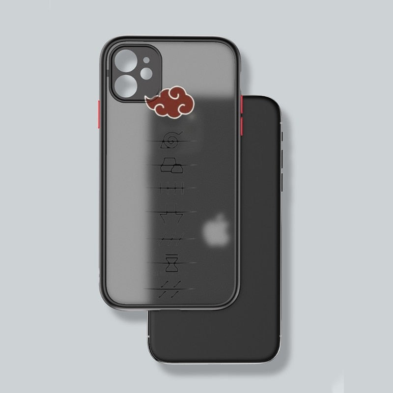 Anime Naruto Akatsuki Itachi Phone Case For IPhone 11 12 13 Mini Pro Max X XS XR 7 8 Plus Clear Matte Black Cover