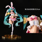 Instock 22CM Anime Action Figure Miku Kawaii Pvc Model Doll Figurals Rabbit ears Collect ornaments Christmas Toys gifts
