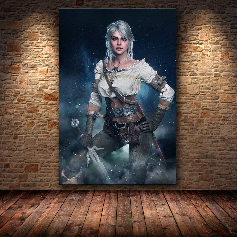 Home Decor Canvas Poster Picture Sexy Final Fantasy Game Painting Poster Wall For Home Canvas Wall Art Painting