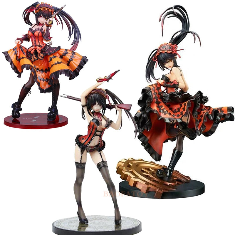 28cm Date A Live II Sexy Anime Figure Kurumi Tokisaki Action Figure Nightmare Kurumi Tokisaki Figurine Collection Model Doll Toy