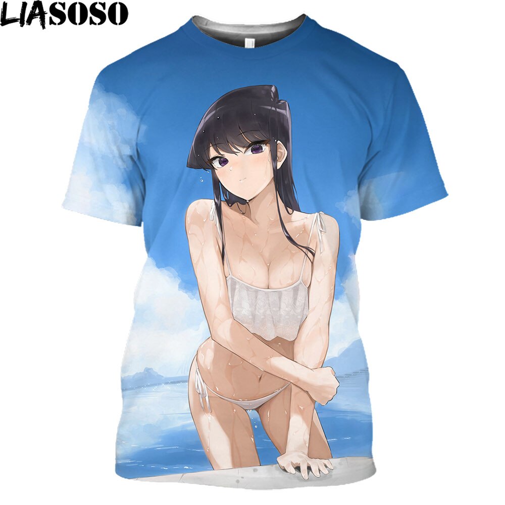 Hot Japanese Anime Komi Cant Communicate Komi Shouko T Shirt Men Kawaii Cartoon Japan Style Summer Tops Unisex T-shirt Male Tops