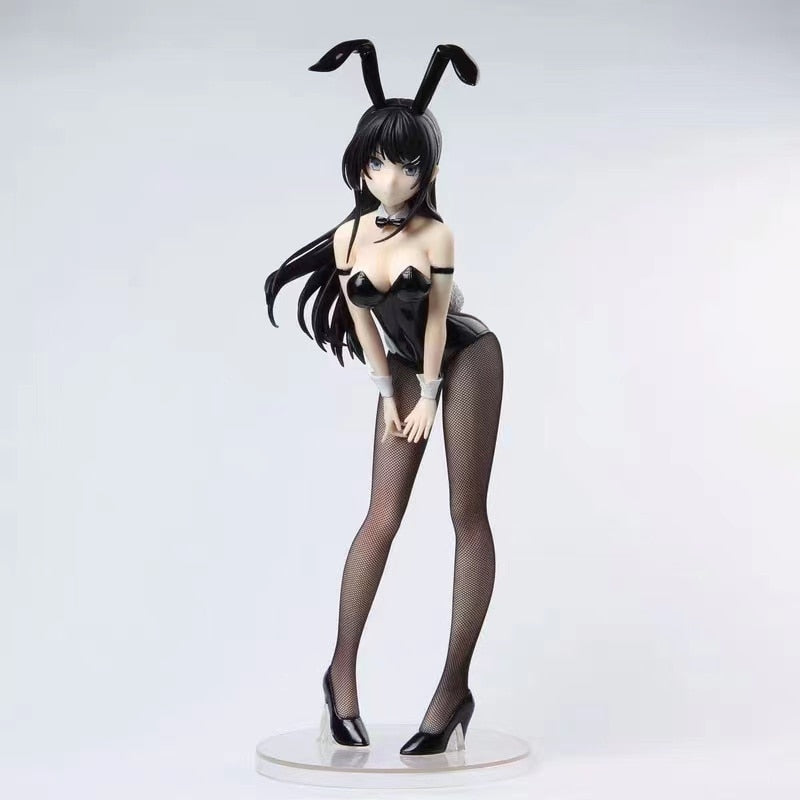 20cm Anime Rascal Does Not Dream of Bunny Girl Senpai Sexy Figure Toy Senpai Sakurajima Mai Chair Sexy Anime Action Figure Toys